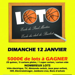 LOTO DE L'ECOLE PAUL MARTIN ET DU BASKET