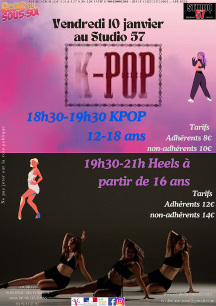 Stages KPOP et Heels