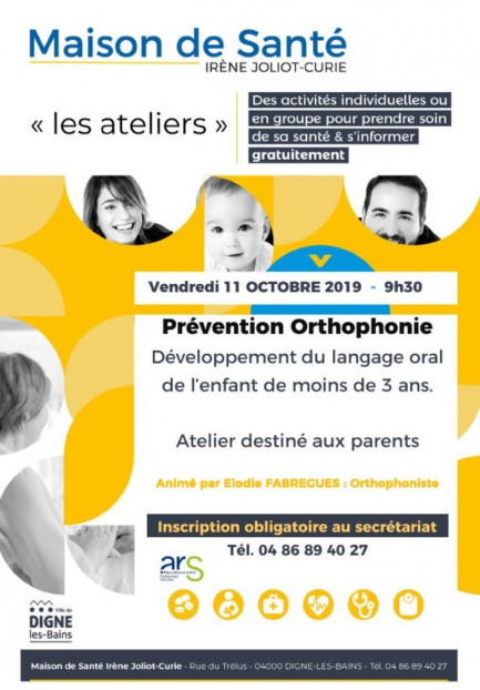 Développement du langage oral du jeune enfant de moins de 3 ans