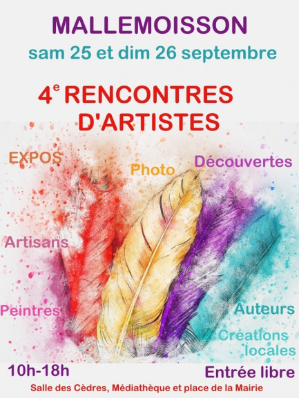 RENCONTRES D'ARTISTES 25 et 26 Septembre 2021